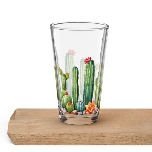 Cactus Garden Pint Glass (16 oz) - Beer Glass - Discovery Co.