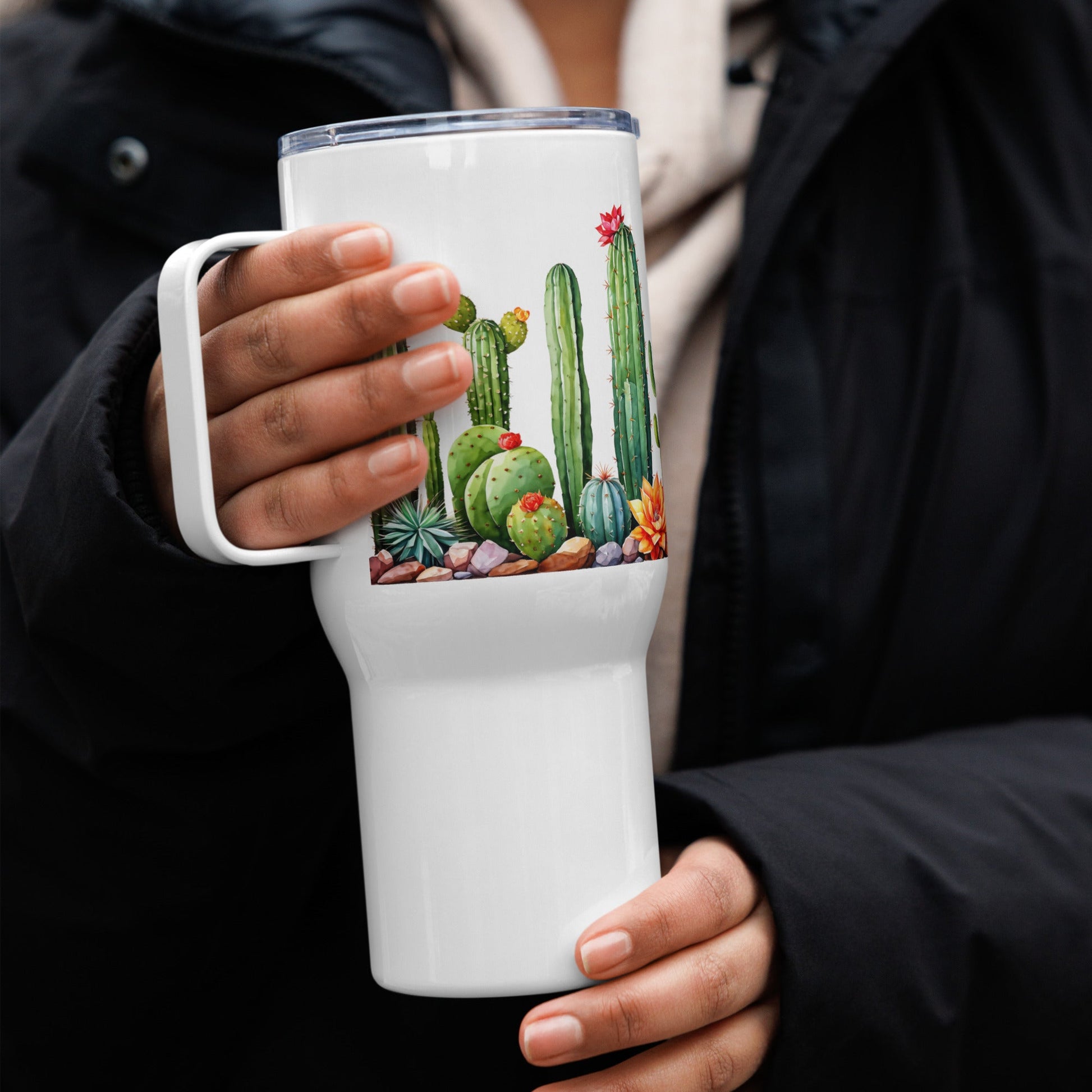 Cactus Garden Travel Mug (25 oz) - Mugs - Discovery Co.