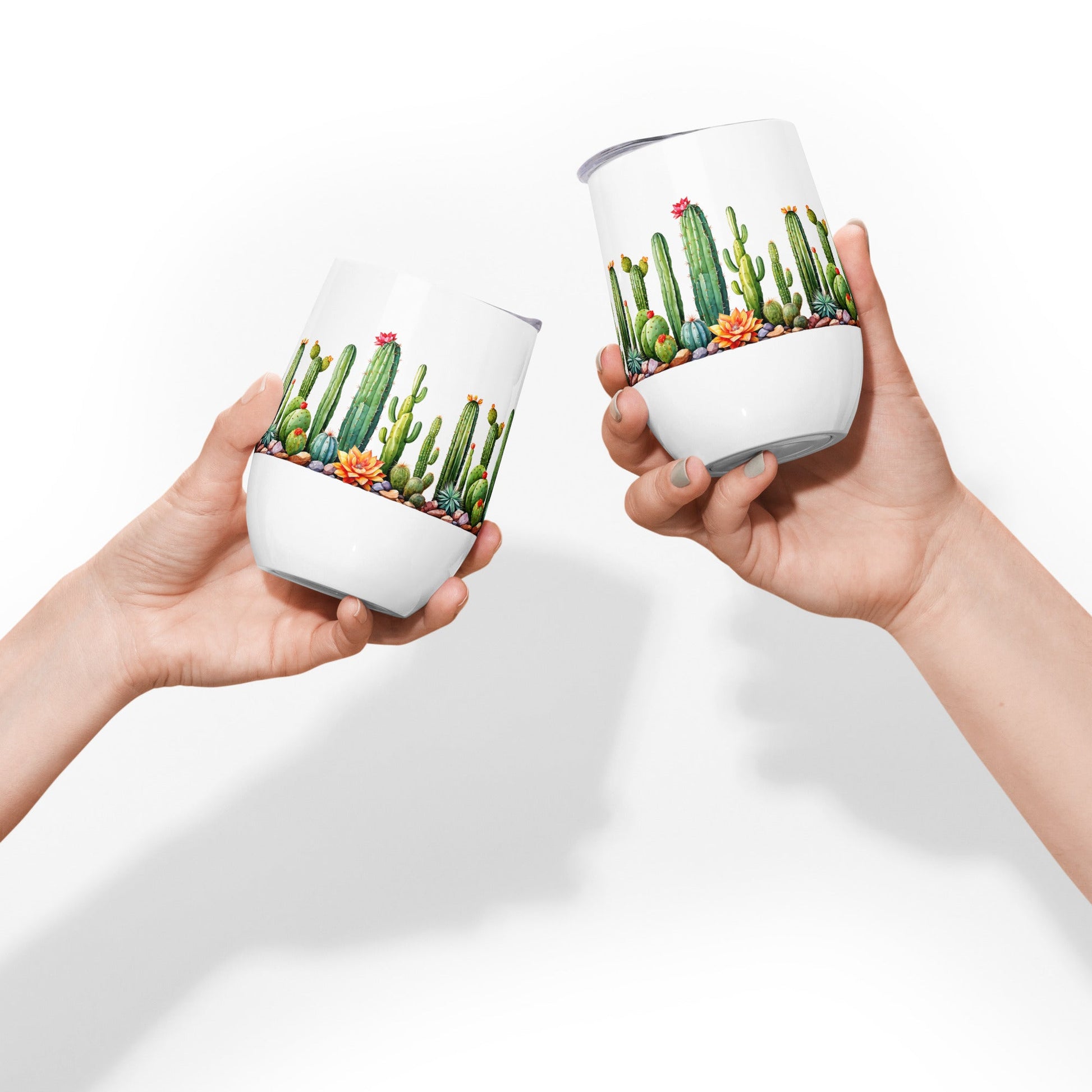 Cactus Garden Wine Tumbler - Tumblers - Discovery Co.