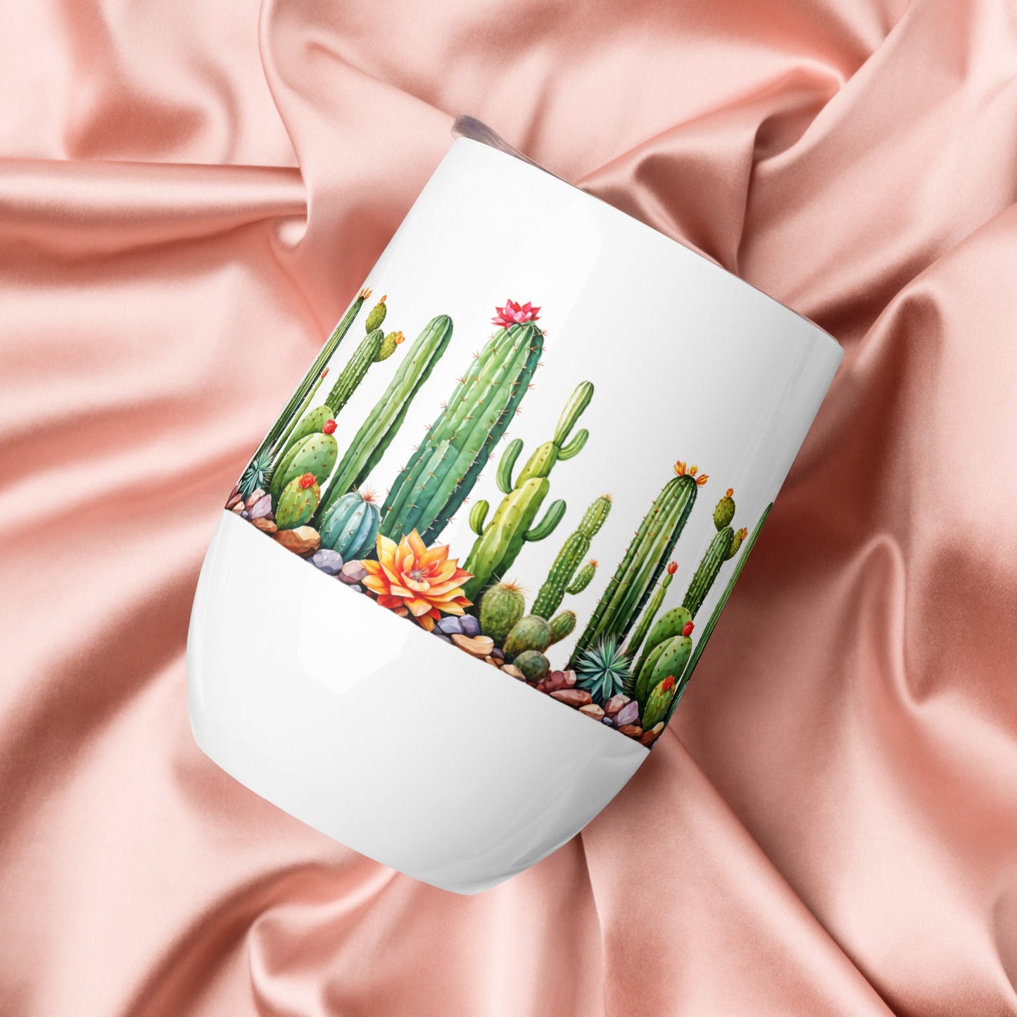 Cactus Garden Wine Tumbler - Tumblers - Discovery Co.