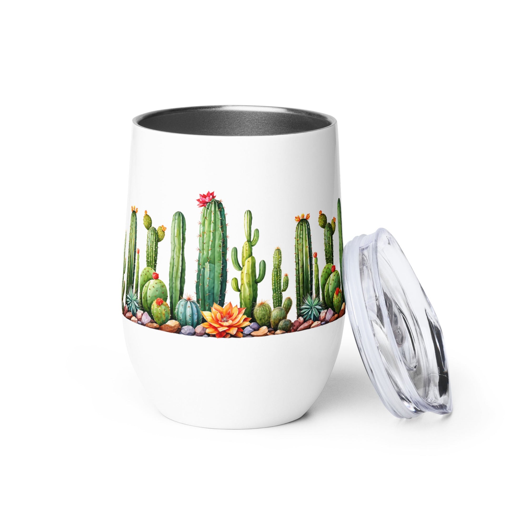 Cactus Garden Wine Tumbler - Tumblers - Discovery Co.