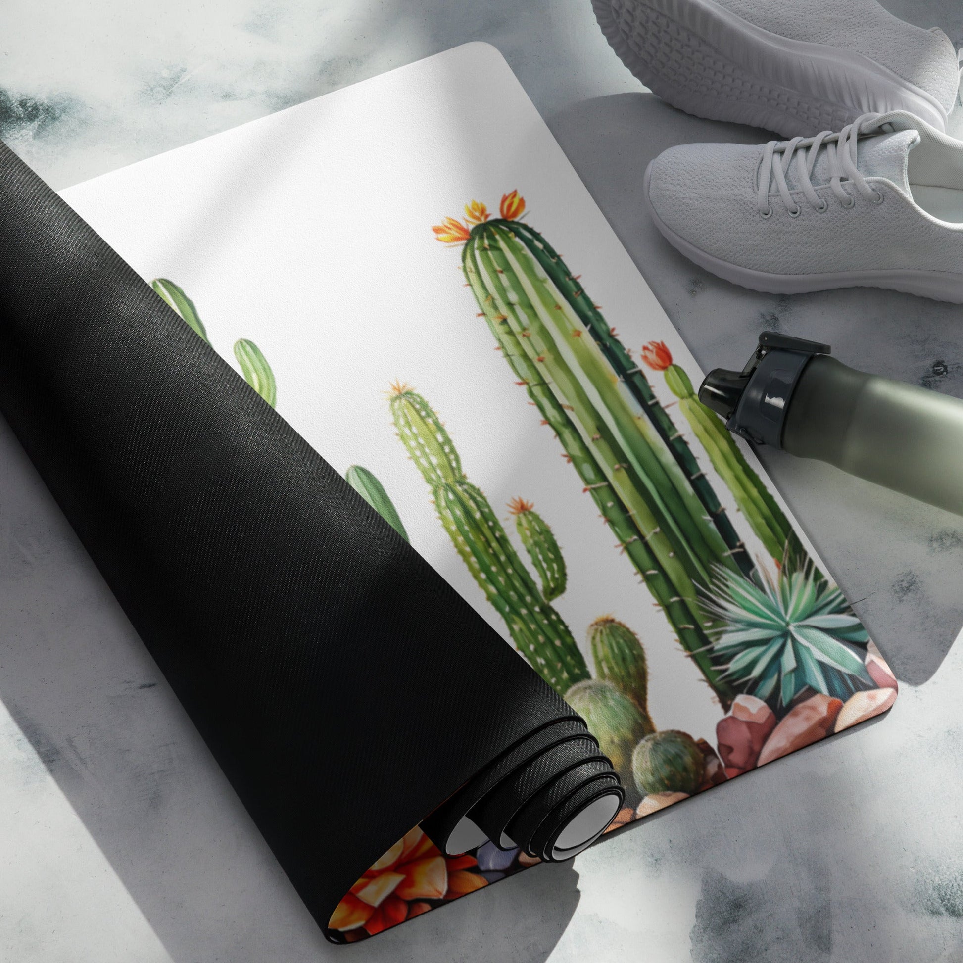 Cactus Garden Yoga Mat - Yoga Mat - Discovery Co.