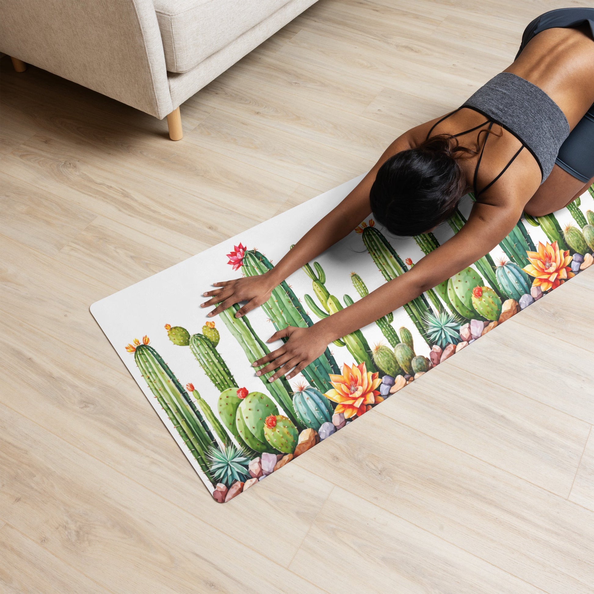 Cactus Garden Yoga Mat - Yoga Mat - Discovery Co.