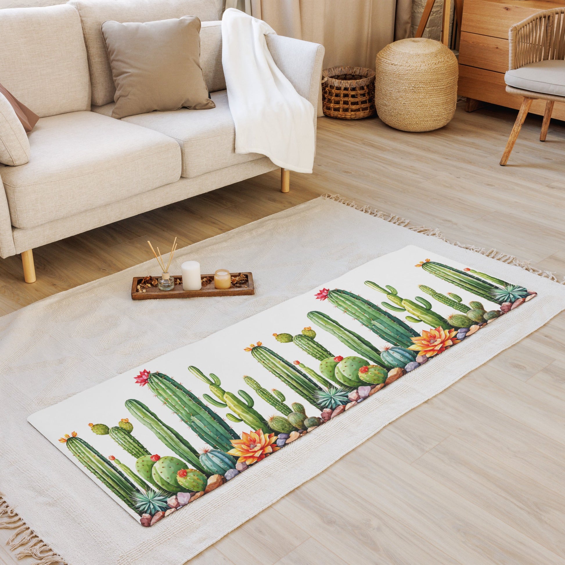 Cactus Garden Yoga Mat - Yoga Mat - Discovery Co.