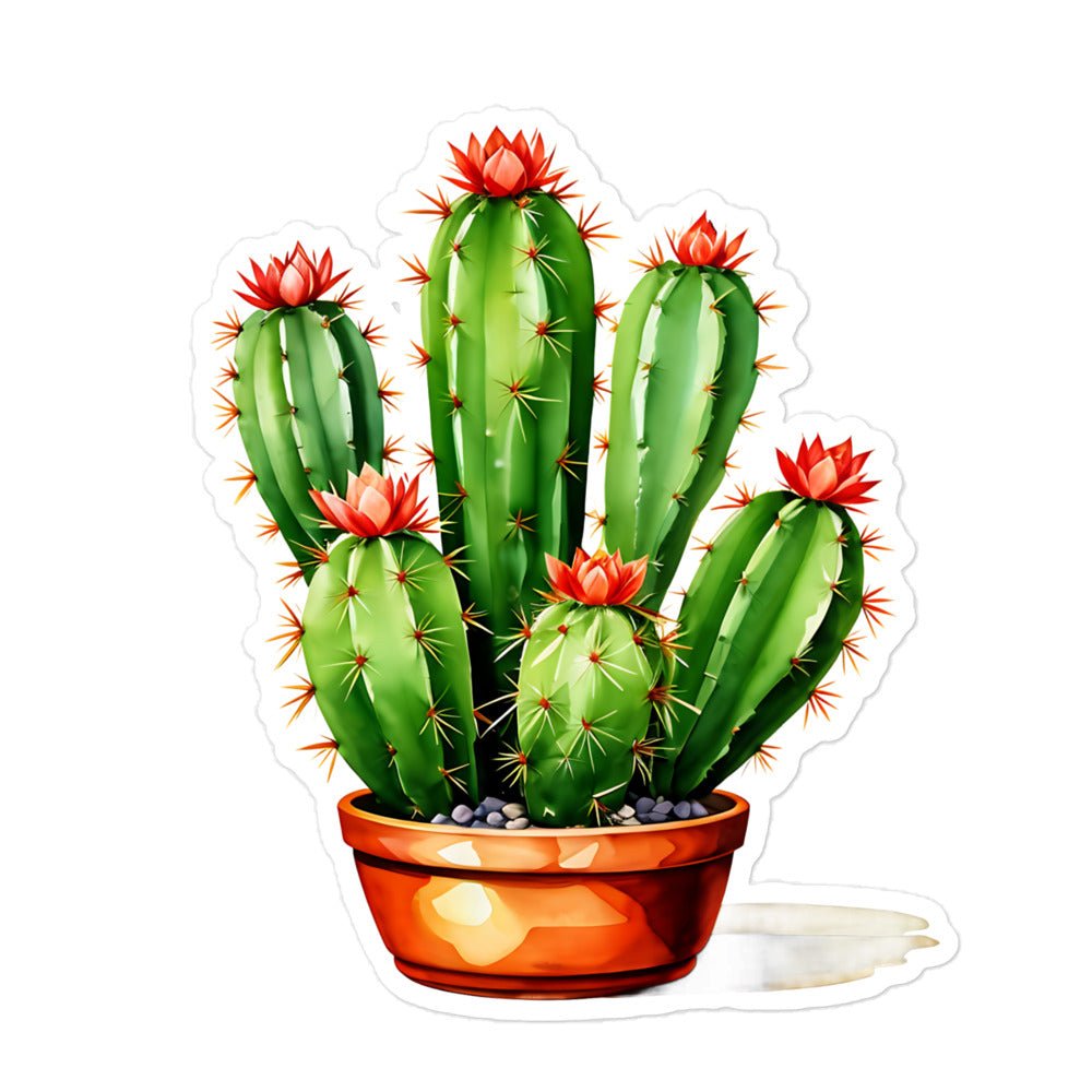 Cactus Plant Bubble-free Stickers - Stickers - Discovery Co.