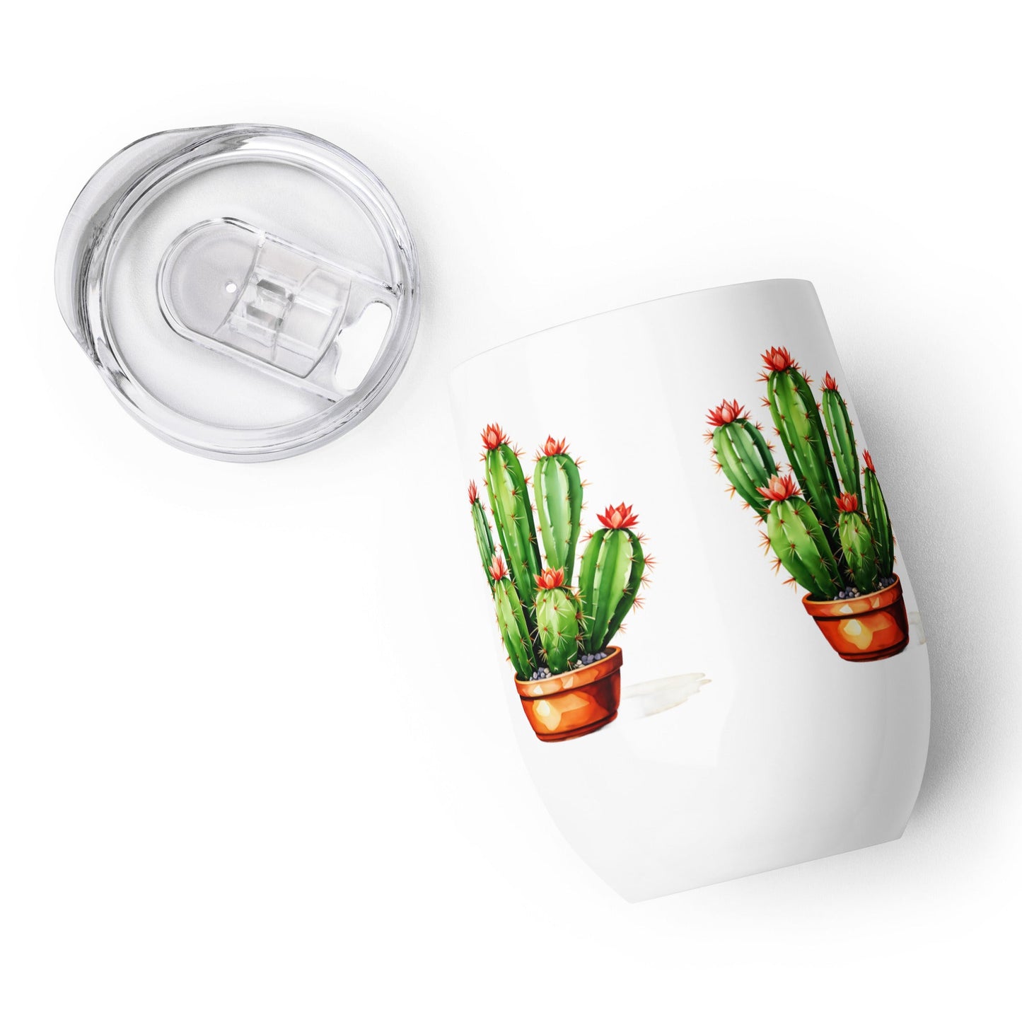 Cactus Plant Wine Tumbler - Tumblers - Discovery Co.