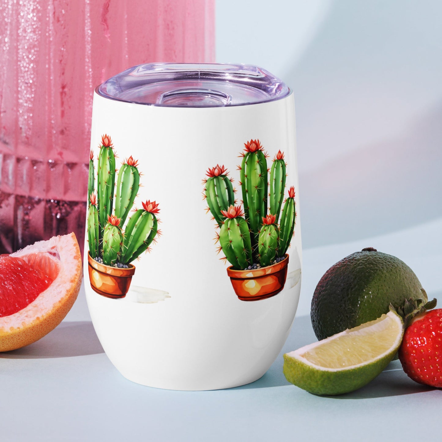 Cactus Plant Wine Tumbler - Tumblers - Discovery Co.