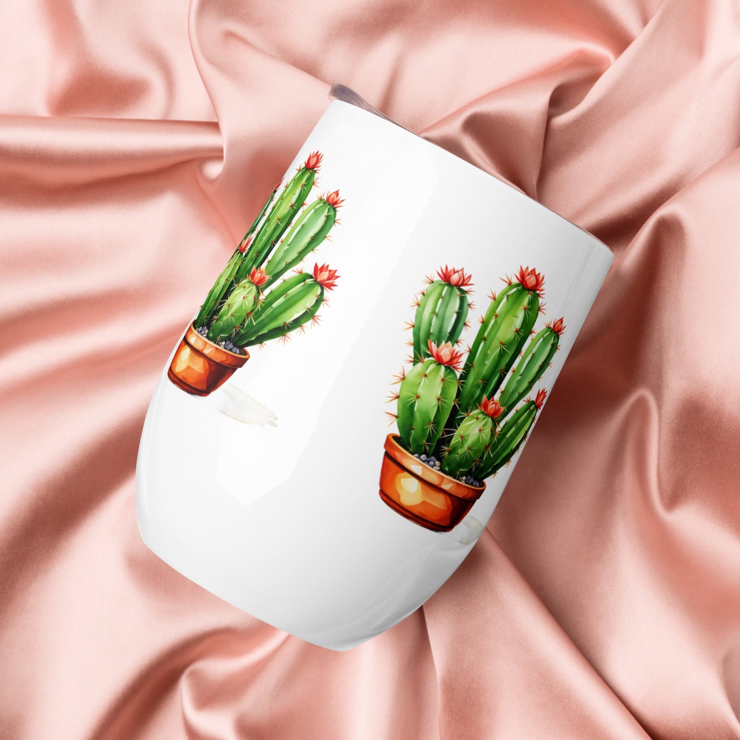 Cactus Plant Wine Tumbler - Tumblers - Discovery Co.