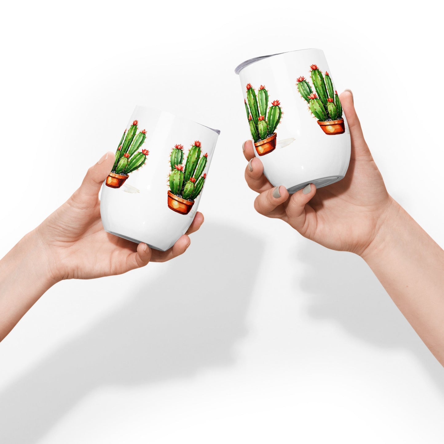 Cactus Plant Wine Tumbler - Tumblers - Discovery Co.