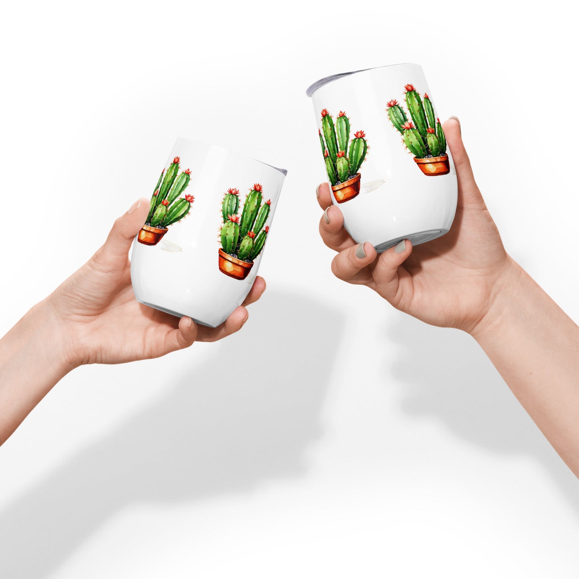 Cactus Plant Wine Tumbler - Tumblers - Discovery Co.