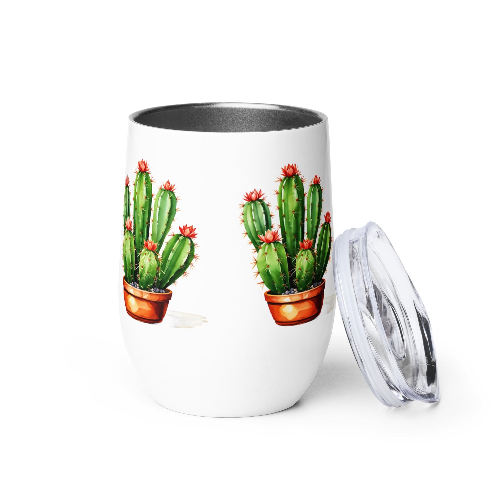 Cactus Plant Wine Tumbler - Tumblers - Discovery Co.