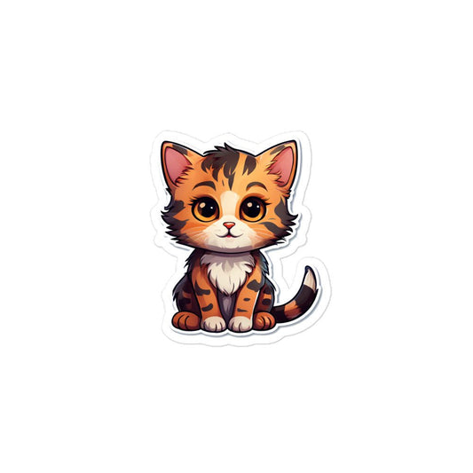 Calico Kitten Bubble - free Stickers - Stickers - Discovery Co.