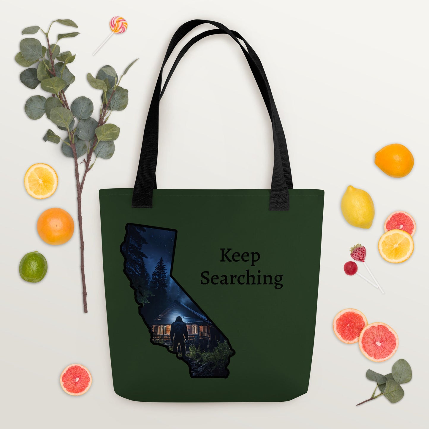 California Big Foot Visits Tote Bag - Tote Bags - Discovery Co.