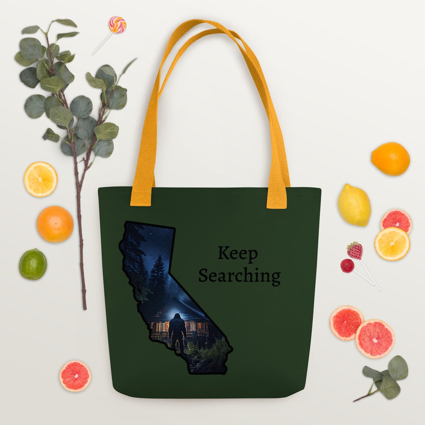 California Big Foot Visits Tote Bag - Tote Bags - Discovery Co.