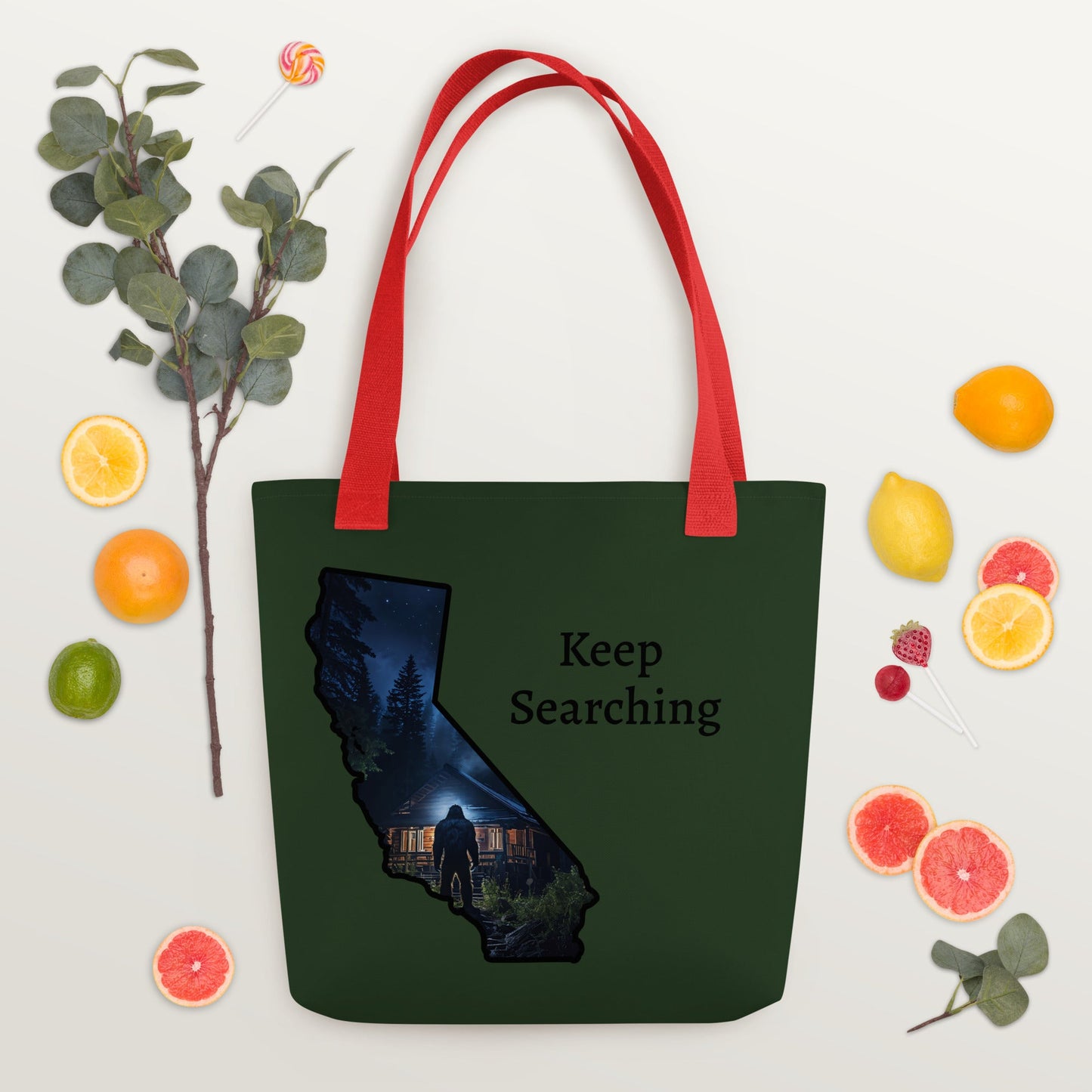 California Big Foot Visits Tote Bag - Tote Bags - Discovery Co.