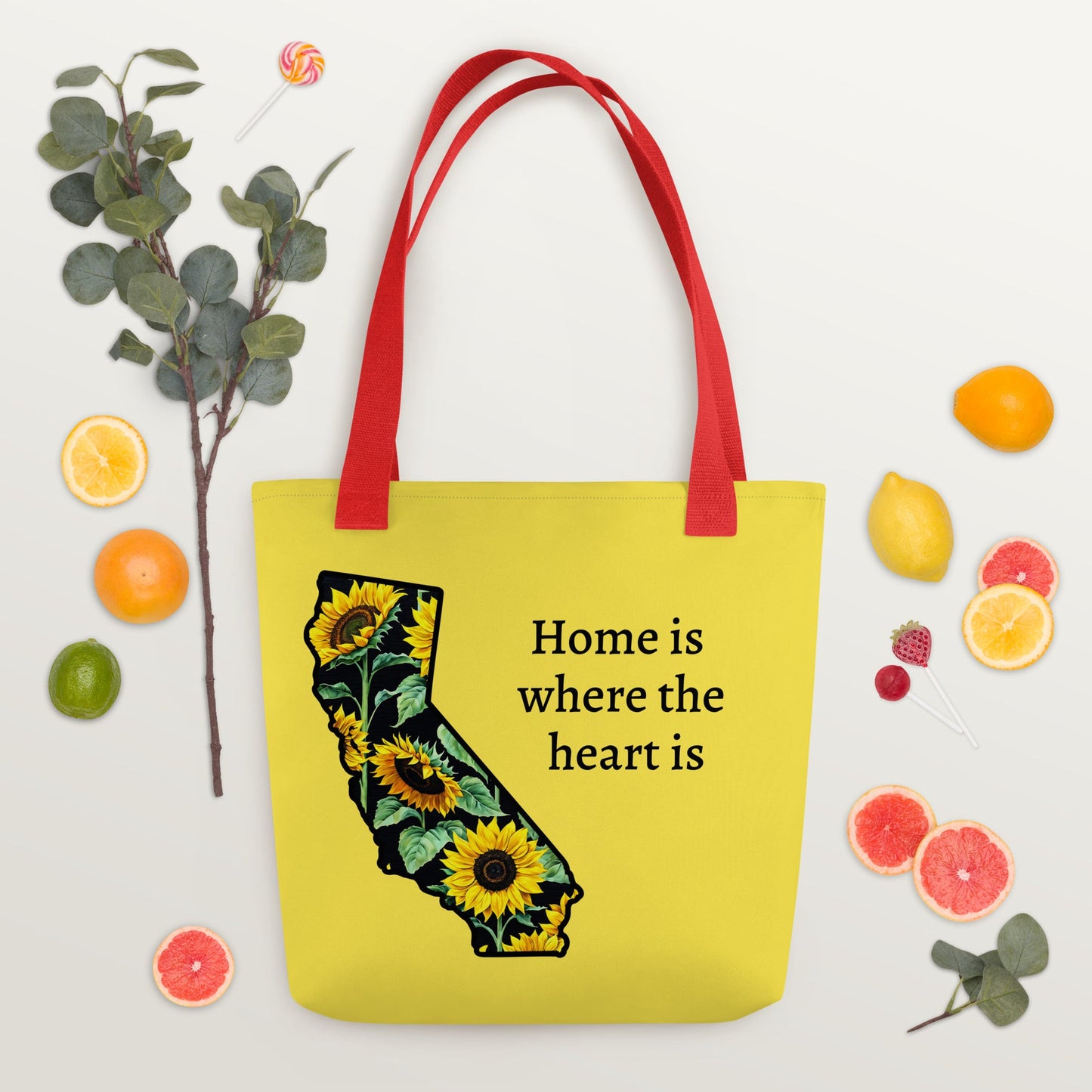 California Sun Flowers Tote Bag - Tote Bags - Discovery Co.