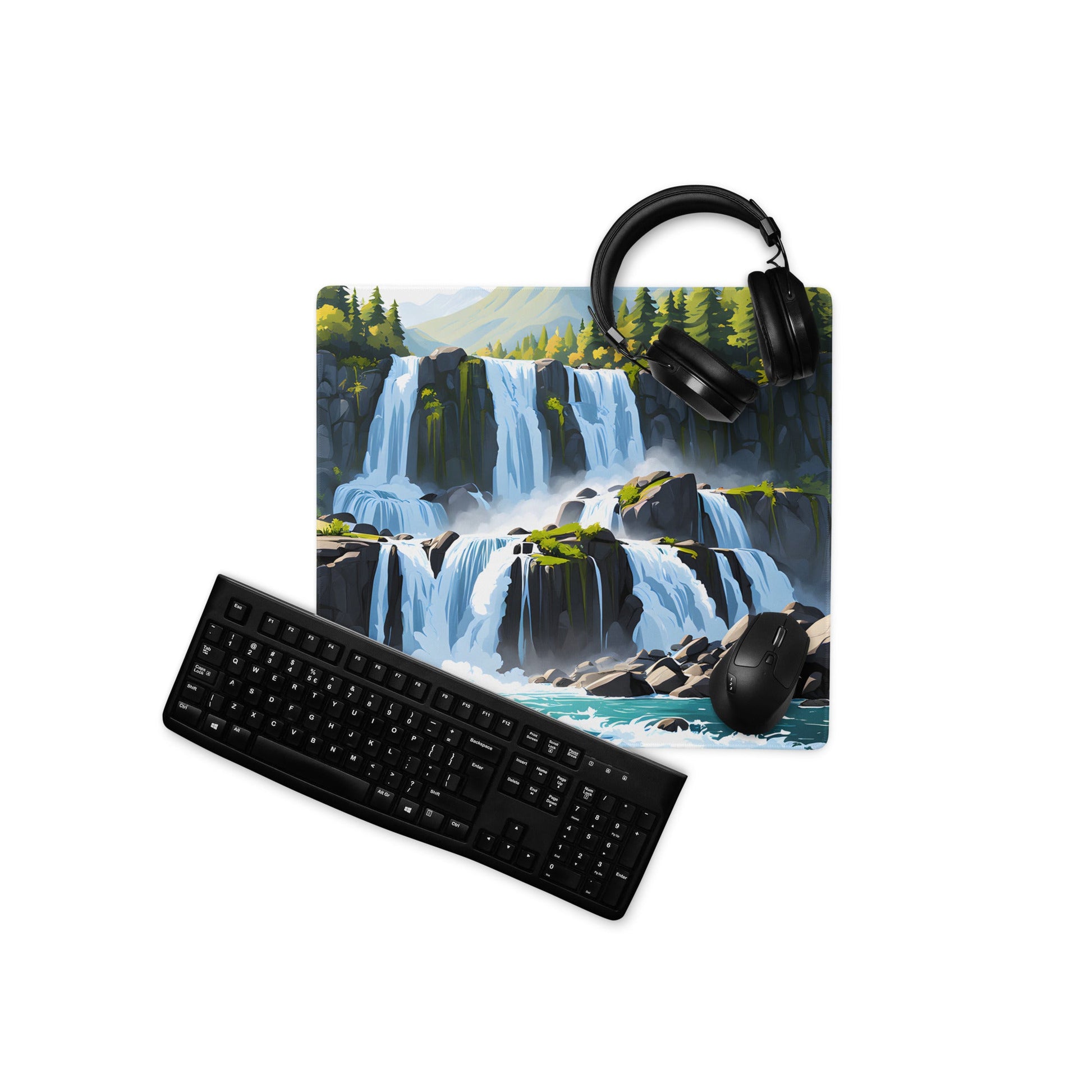 Cascading Waterfall Gaming Mouse Pad - Mouse Pads - Discovery Co.