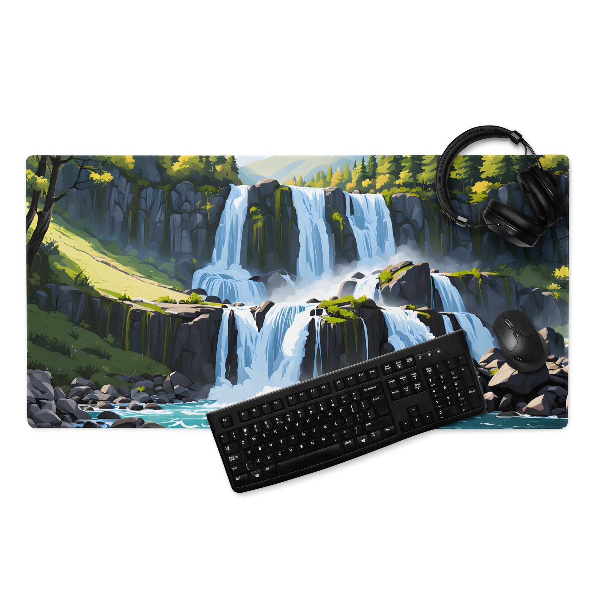 Cascading Waterfall Gaming Mouse Pad - Mouse Pads - Discovery Co.