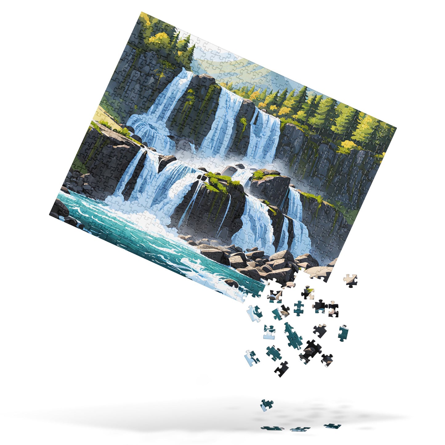 Cascading Waterfalls Jigsaw Puzzle - Puzzle - Discovery Co.