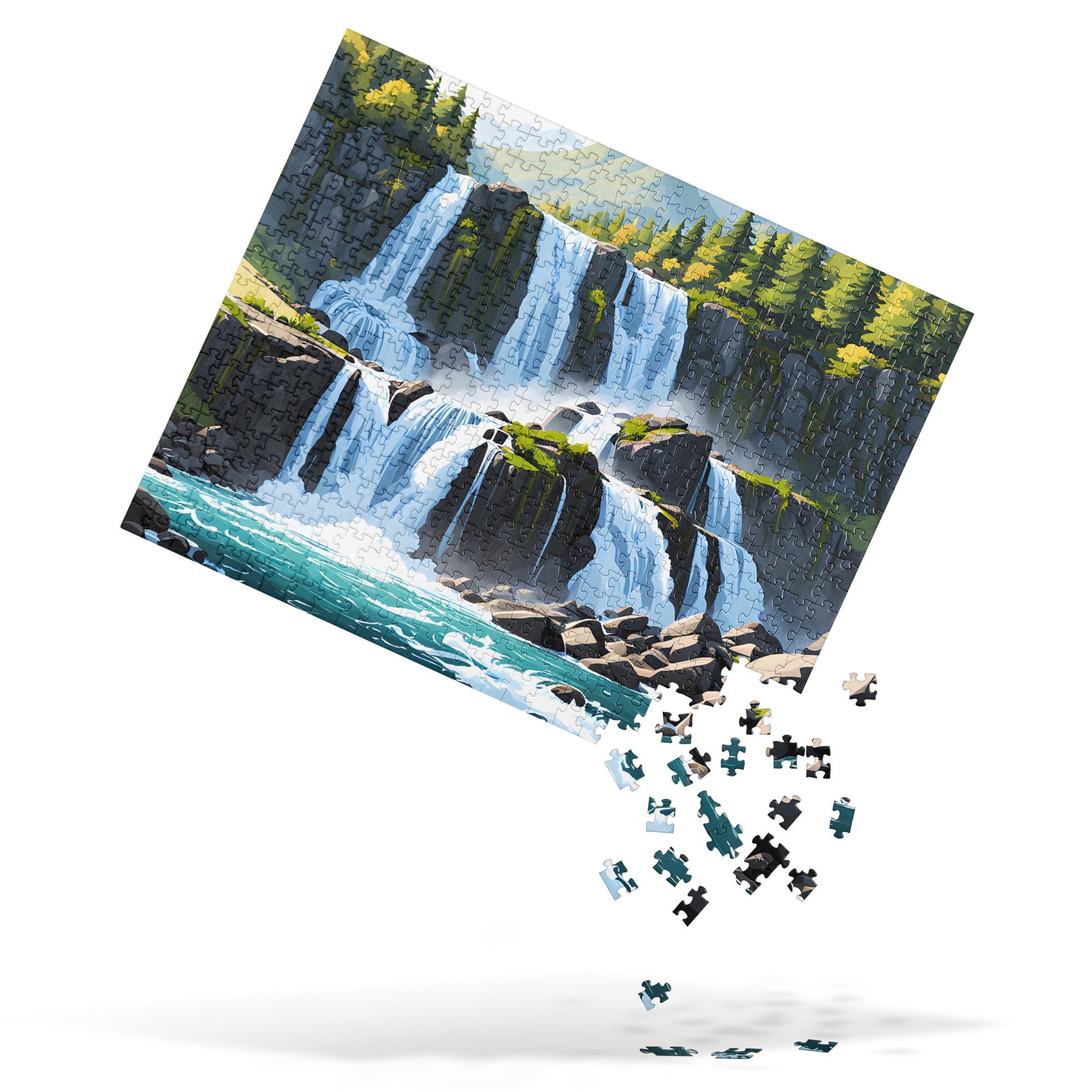 Cascading Waterfalls Jigsaw Puzzle - Puzzle - Discovery Co.