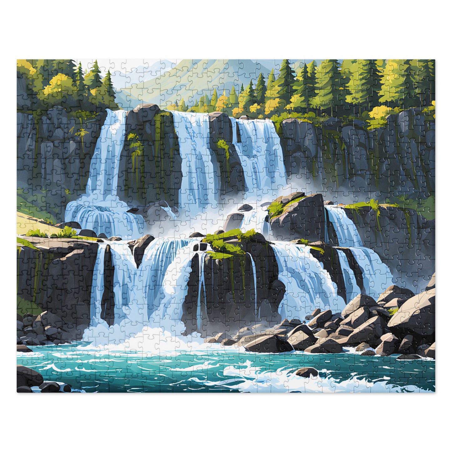 Cascading Waterfalls Jigsaw Puzzle - Puzzle - Discovery Co.