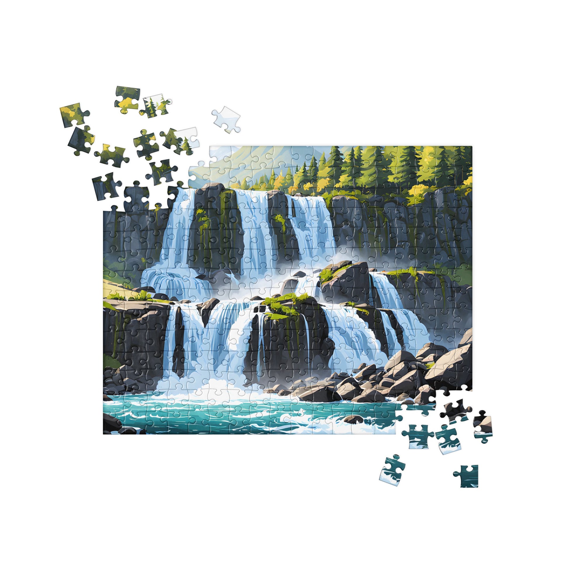 Cascading Waterfalls Jigsaw Puzzle - Puzzle - Discovery Co.