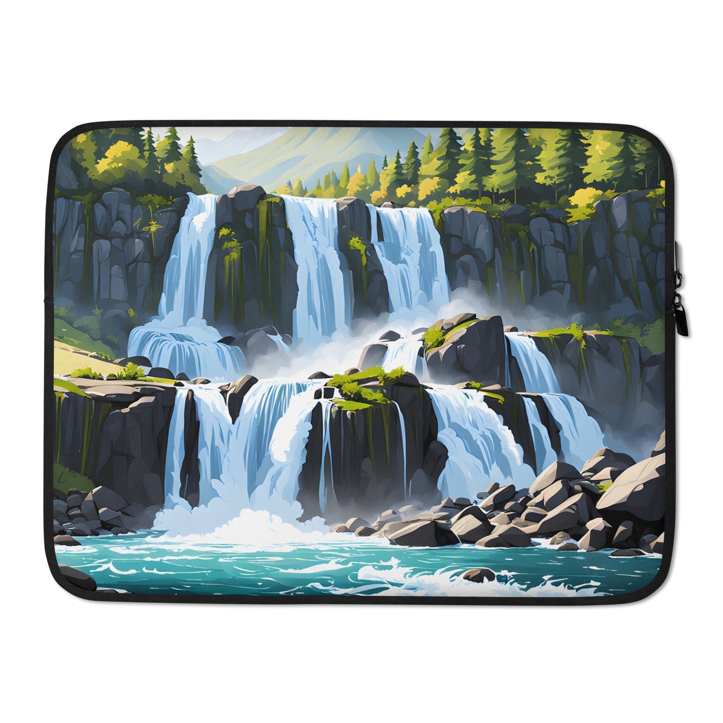 Cascading Waterfalls Laptop Sleeve - Laptop Cases - Discovery Co.
