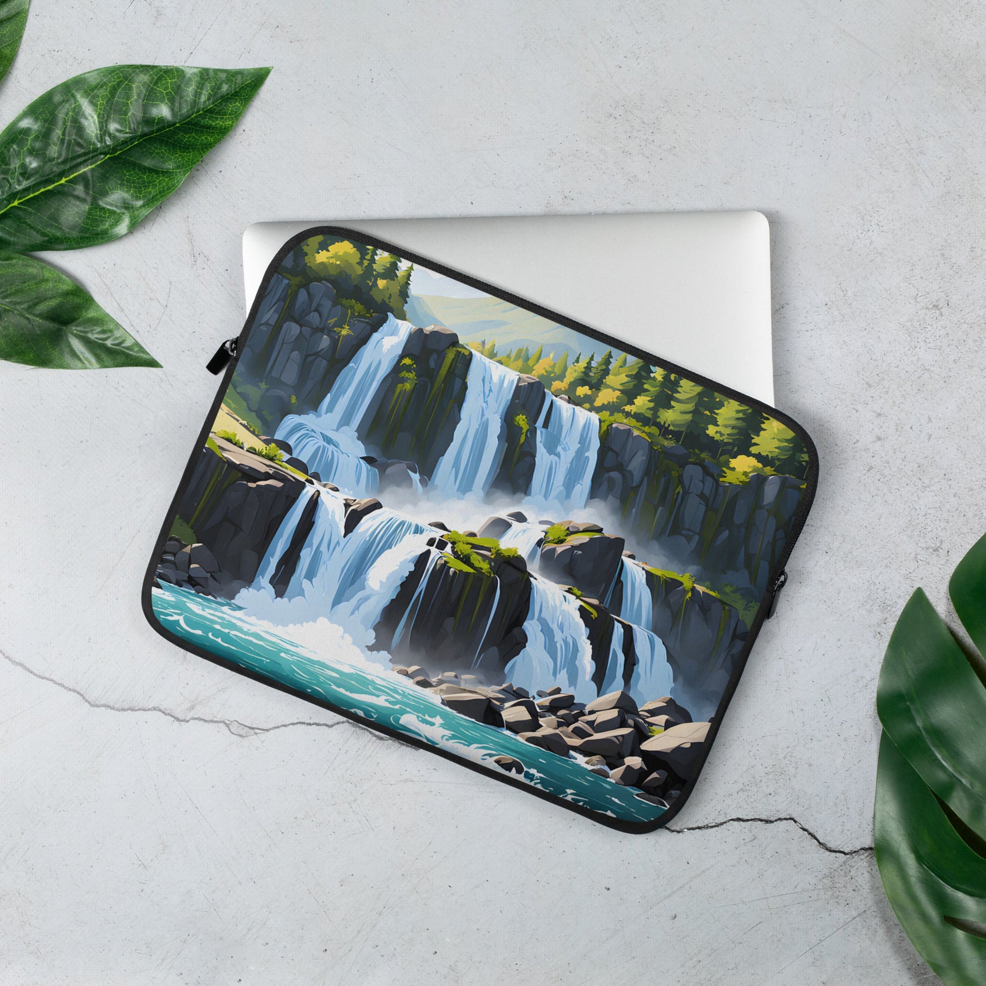 Cascading Waterfalls Laptop Sleeve - Laptop Cases - Discovery Co.