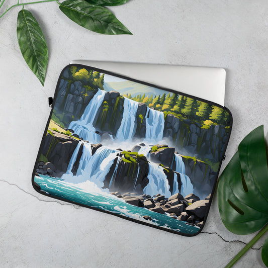 Cascading Waterfalls Laptop Sleeve - Laptop Cases - Discovery Co.