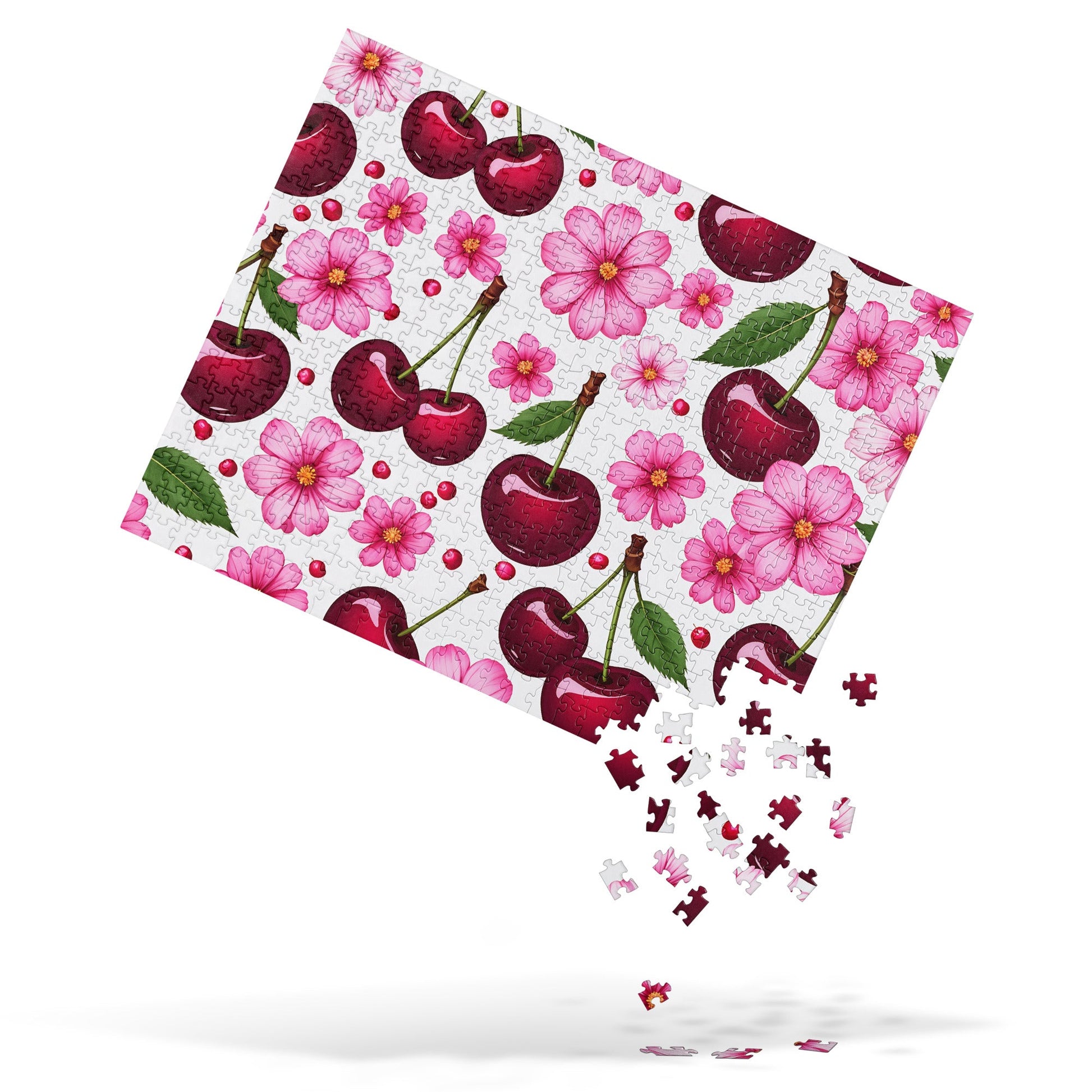 Cherries And Flowers Jigsaw Puzzle - Puzzle - Discovery Co.