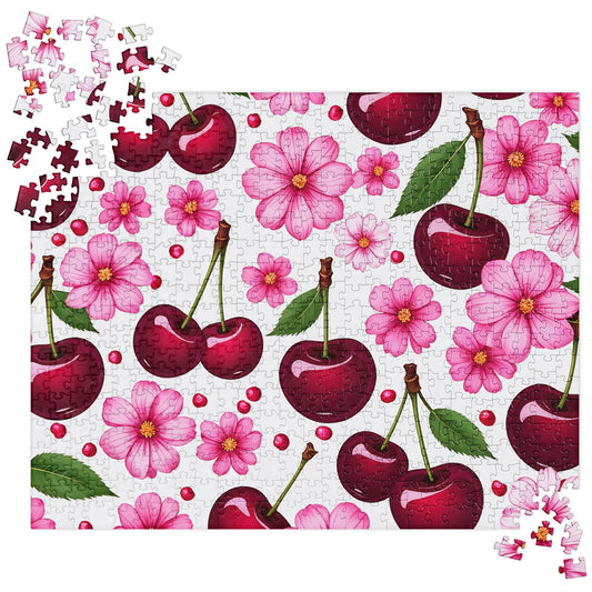 Cherries And Flowers Jigsaw Puzzle - Puzzle - Discovery Co.