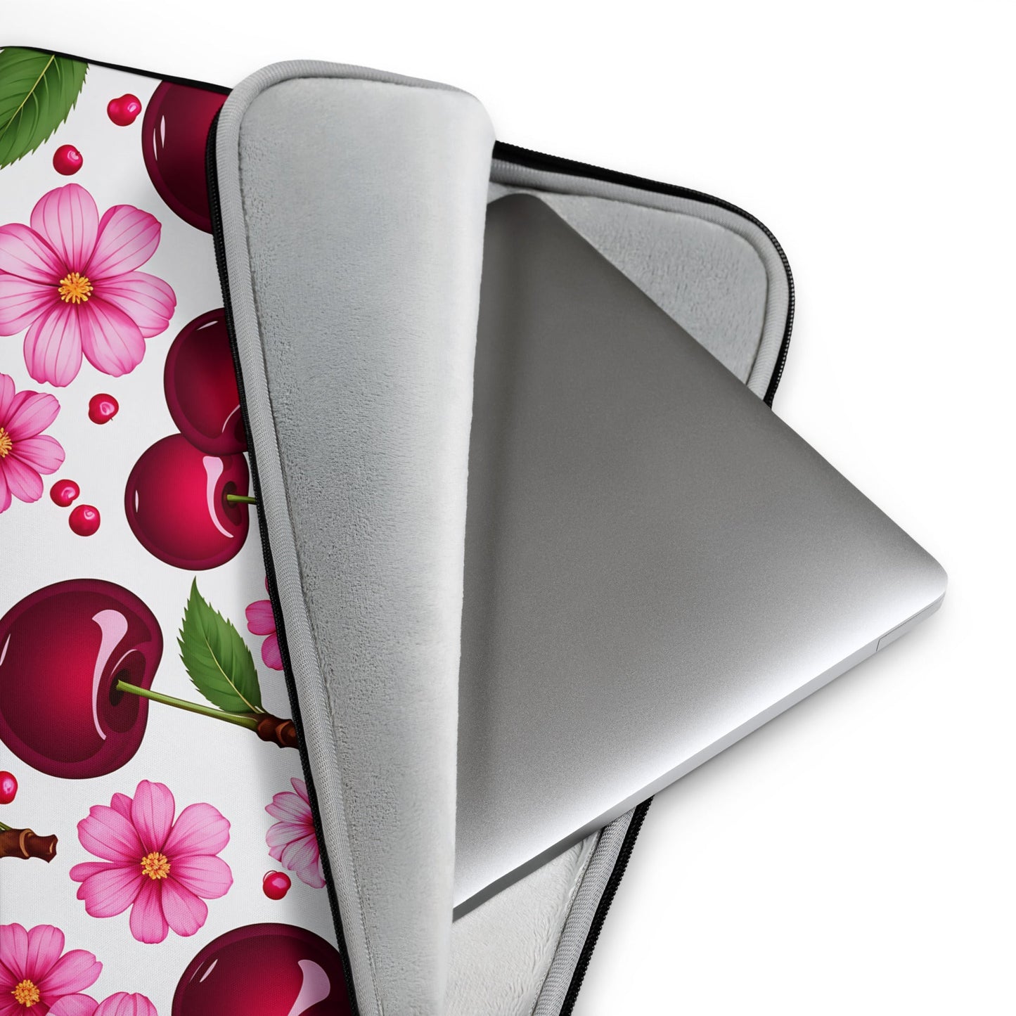Cherries and Flowers Laptop Sleeve - Laptop Cases - Discovery Co.