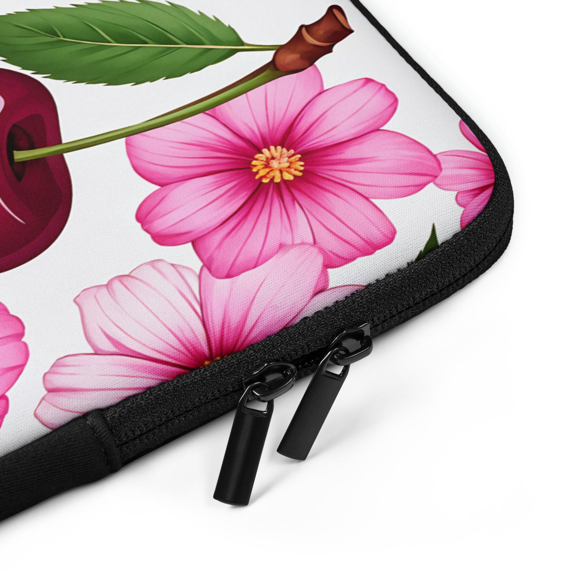 Cherries and Flowers Laptop Sleeve - Laptop Cases - Discovery Co.
