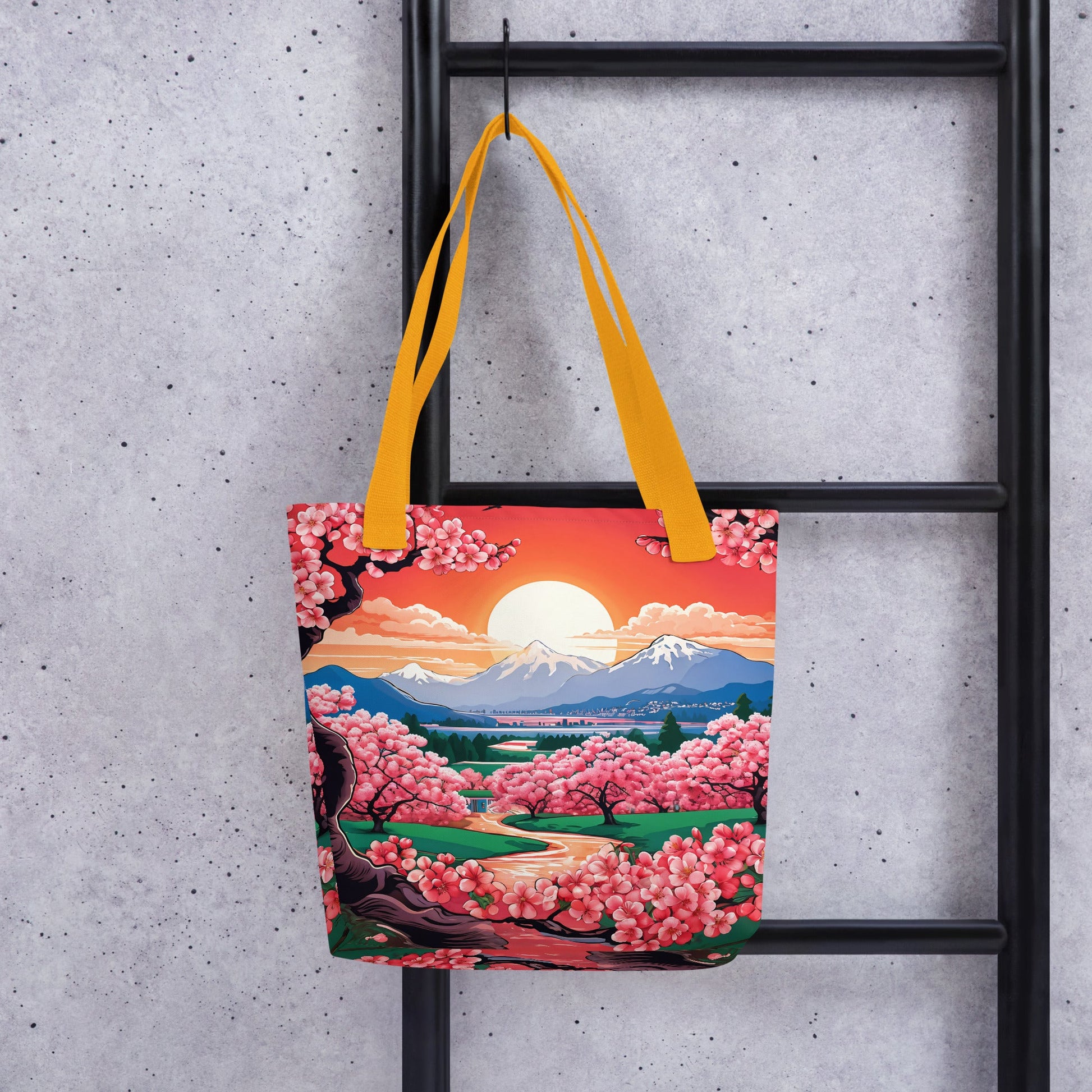 Cherry Bloom Sun Rise Tote Bag - Tote Bags - Discovery Co.