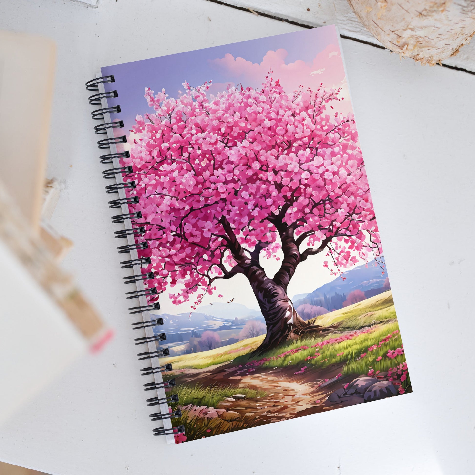 Cherry Blossom Spiral Notebook - Spiral Notebooks - Discovery Co.