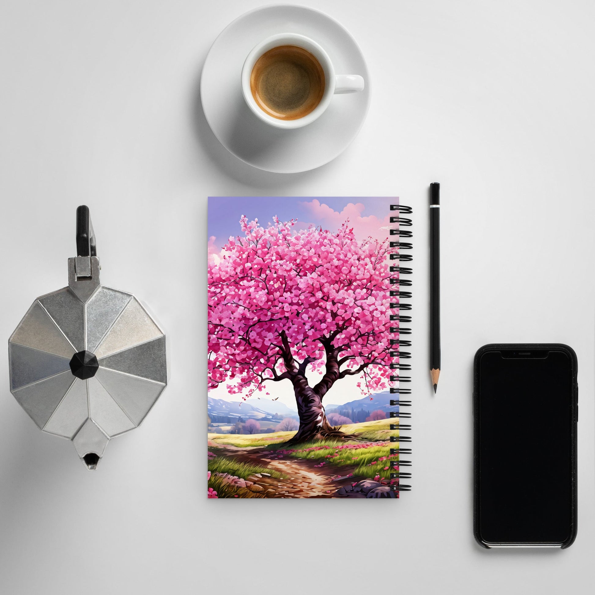 Cherry Blossom Spiral Notebook - Spiral Notebooks - Discovery Co.