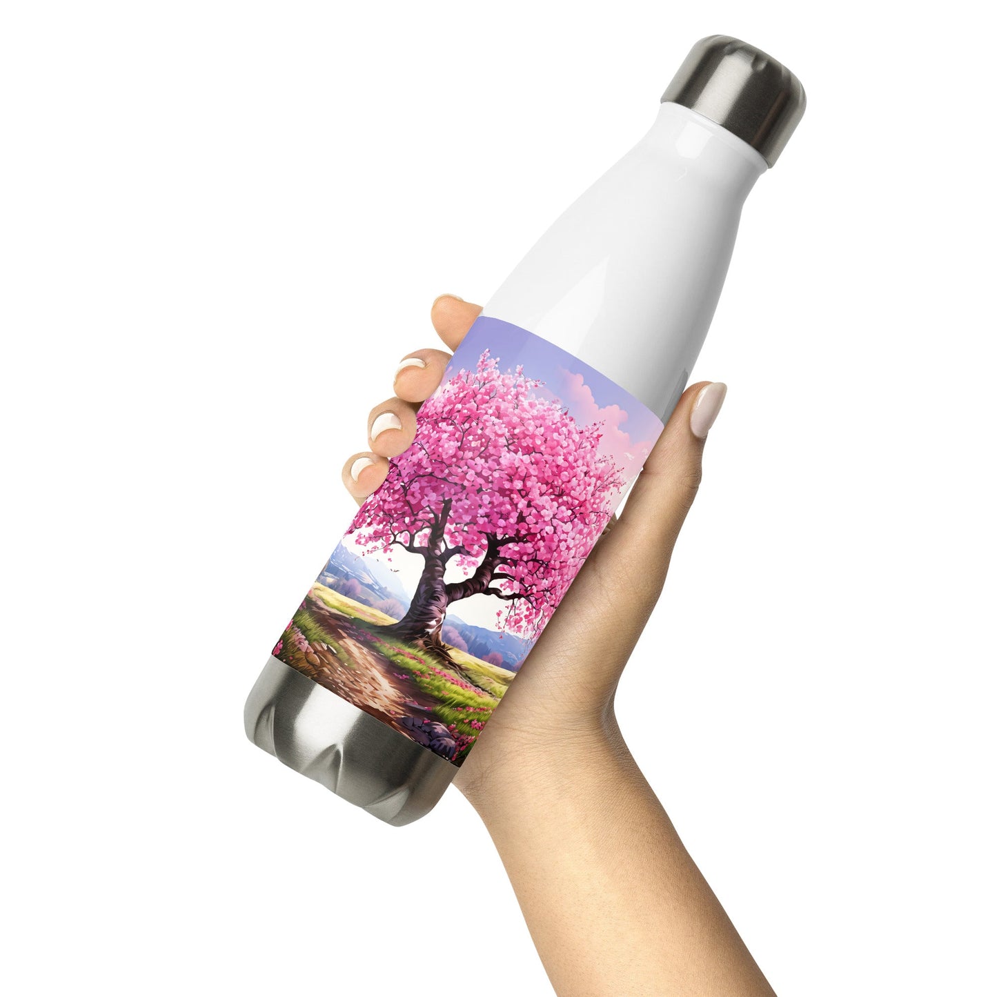 Cherry Blossom Stainless Steel Water Bottle - Stainless Steel Water Bottle - Discovery Co.