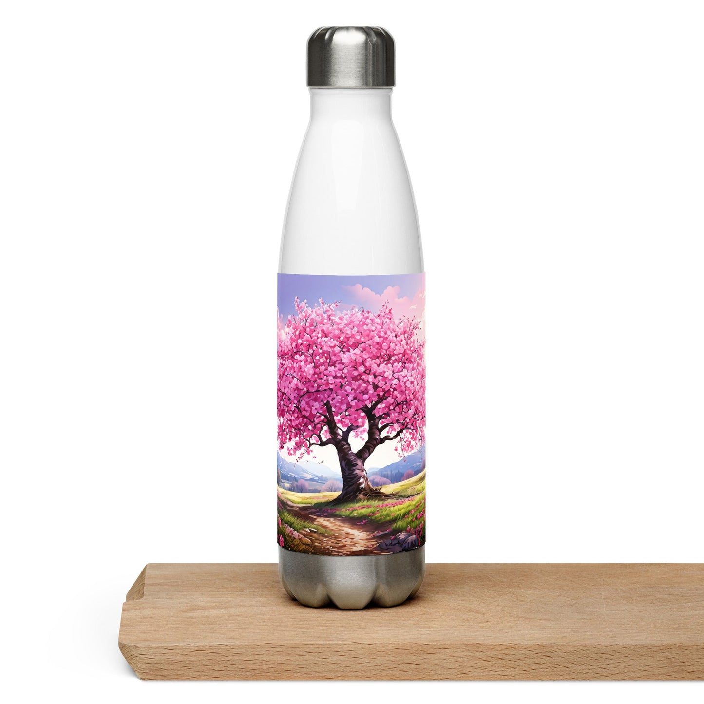 Cherry Blossom Stainless Steel Water Bottle - Stainless Steel Water Bottle - Discovery Co.