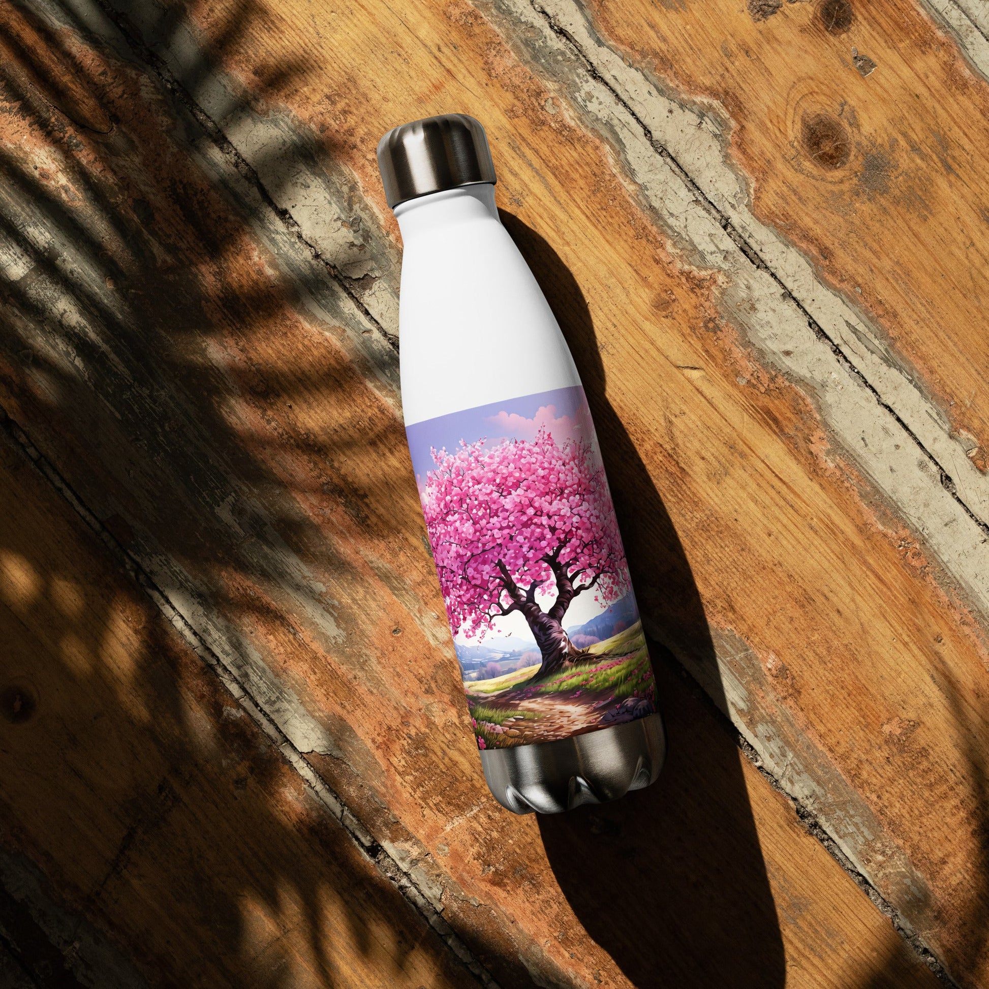 Cherry Blossom Stainless Steel Water Bottle - Stainless Steel Water Bottle - Discovery Co.