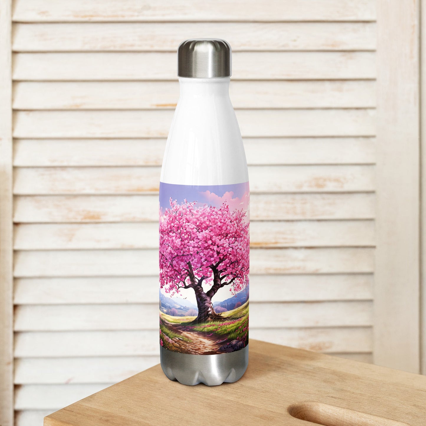 Cherry Blossom Stainless Steel Water Bottle - Stainless Steel Water Bottle - Discovery Co.