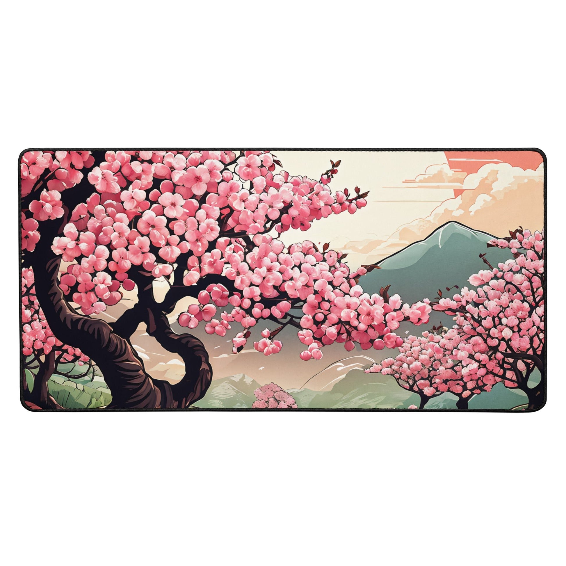 Cherry Blossom Trail Desk Mat - Mouse Pads - Discovery Co.
