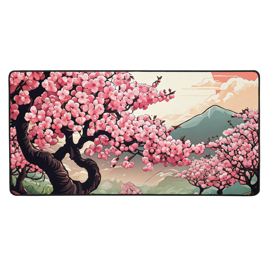 Cherry Blossom Trail Desk Mat - Mouse Pads - Discovery Co.