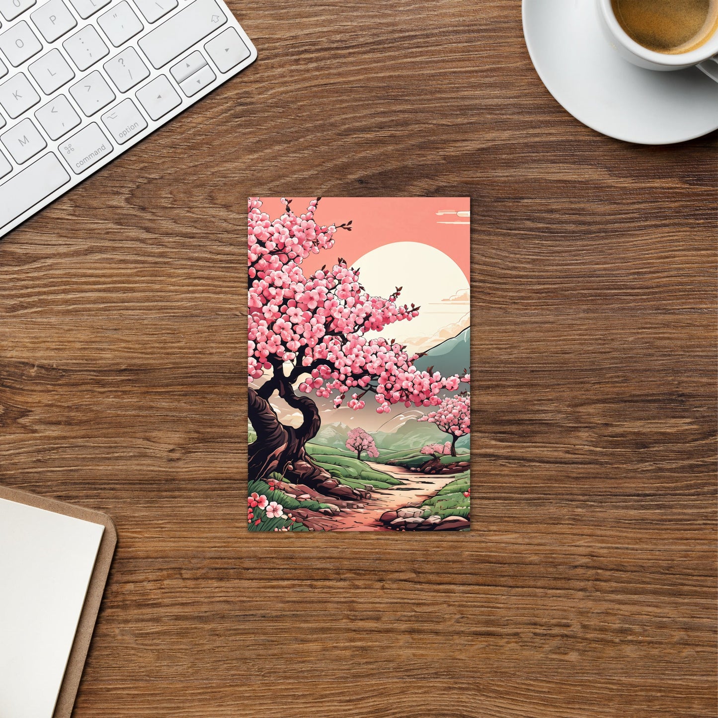 Cherry Blossom Trail Greeting Card - Greeting Card - Discovery Co.