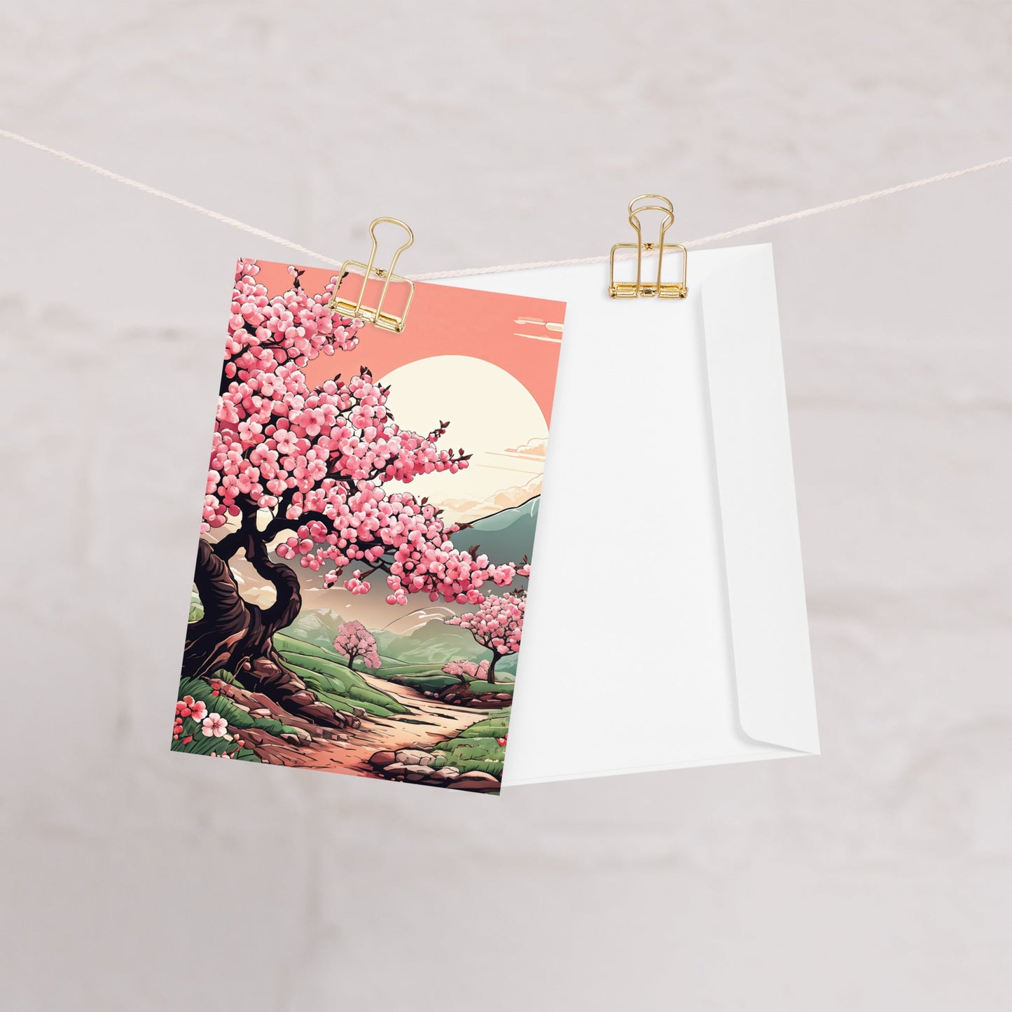 Cherry Blossom Trail Greeting Card - Greeting Card - Discovery Co.