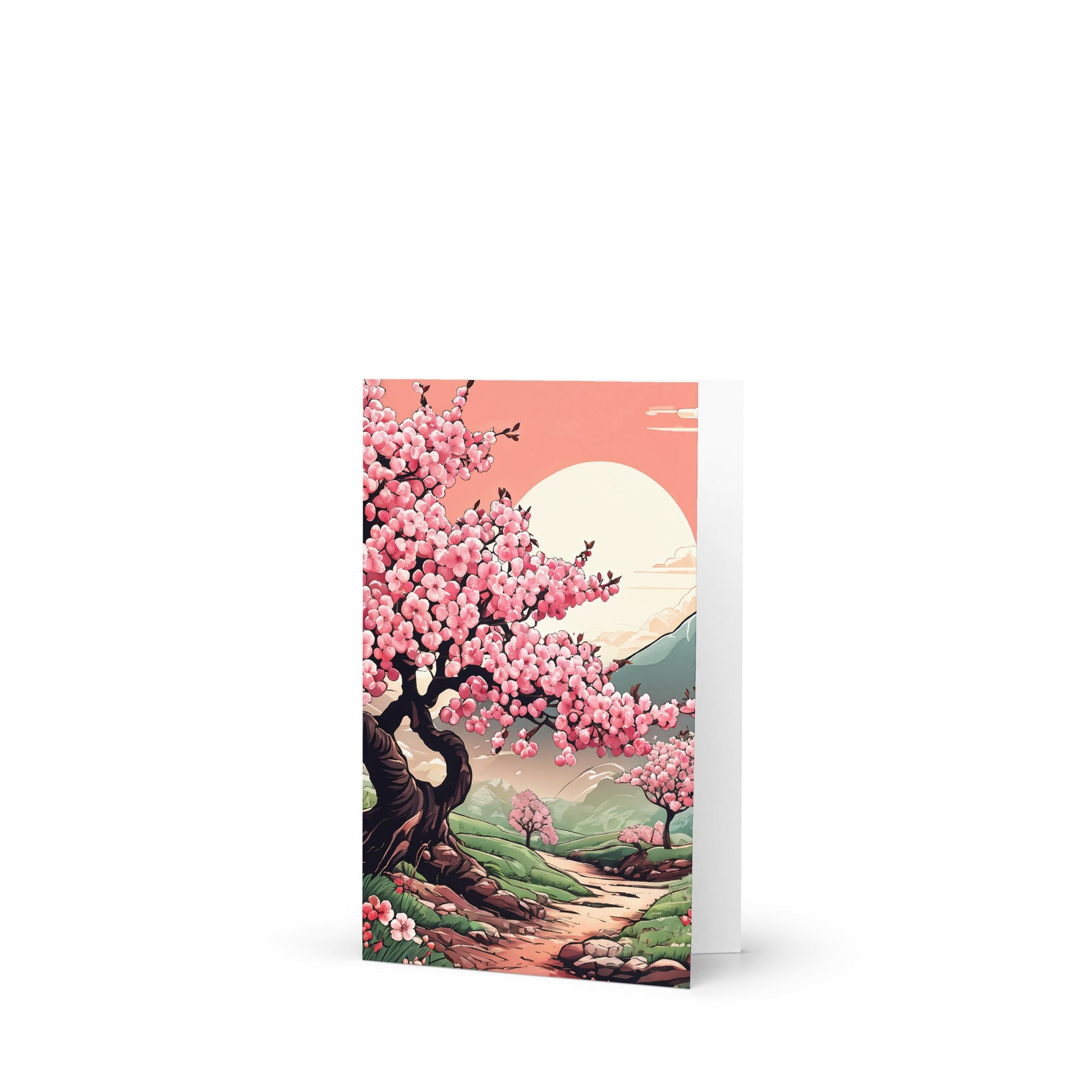 Cherry Blossom Trail Greeting Card - Greeting Card - Discovery Co.