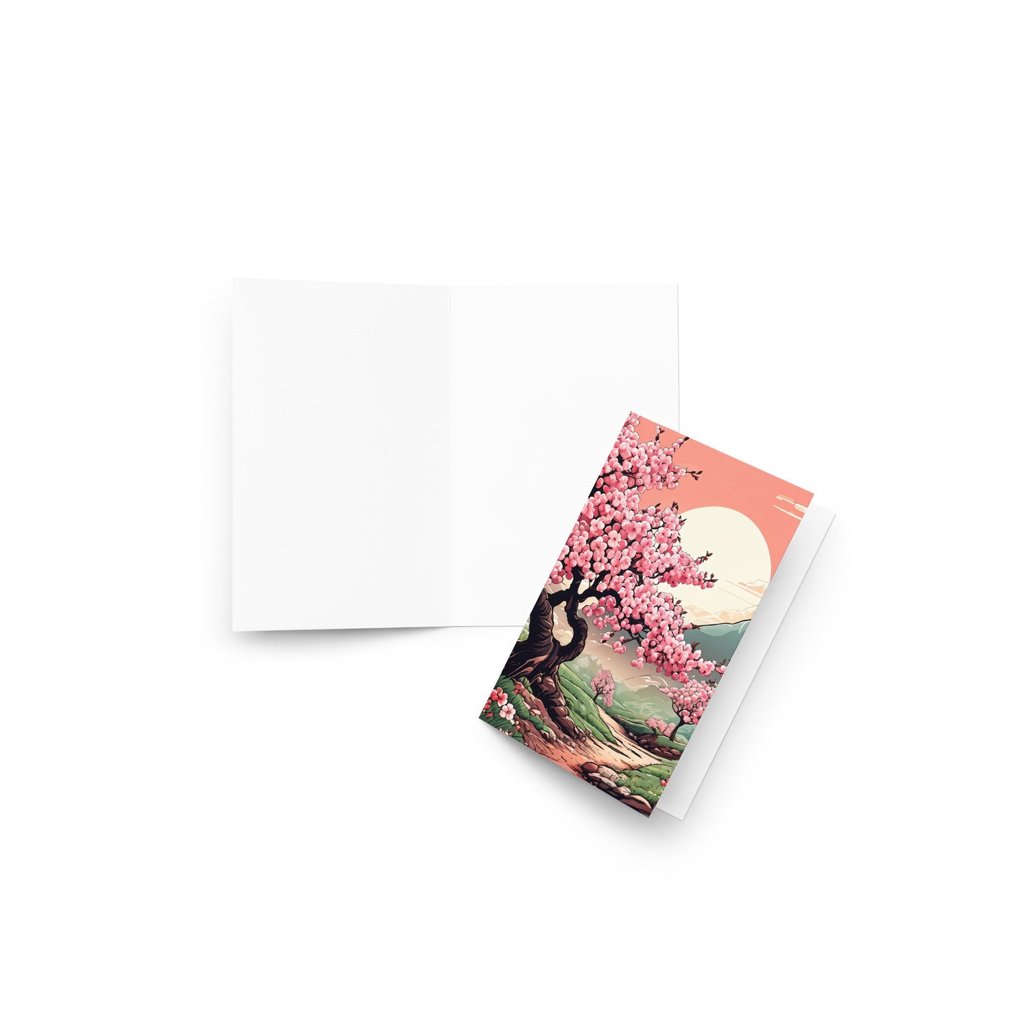 Cherry Blossom Trail Greeting Card - Greeting Card - Discovery Co.