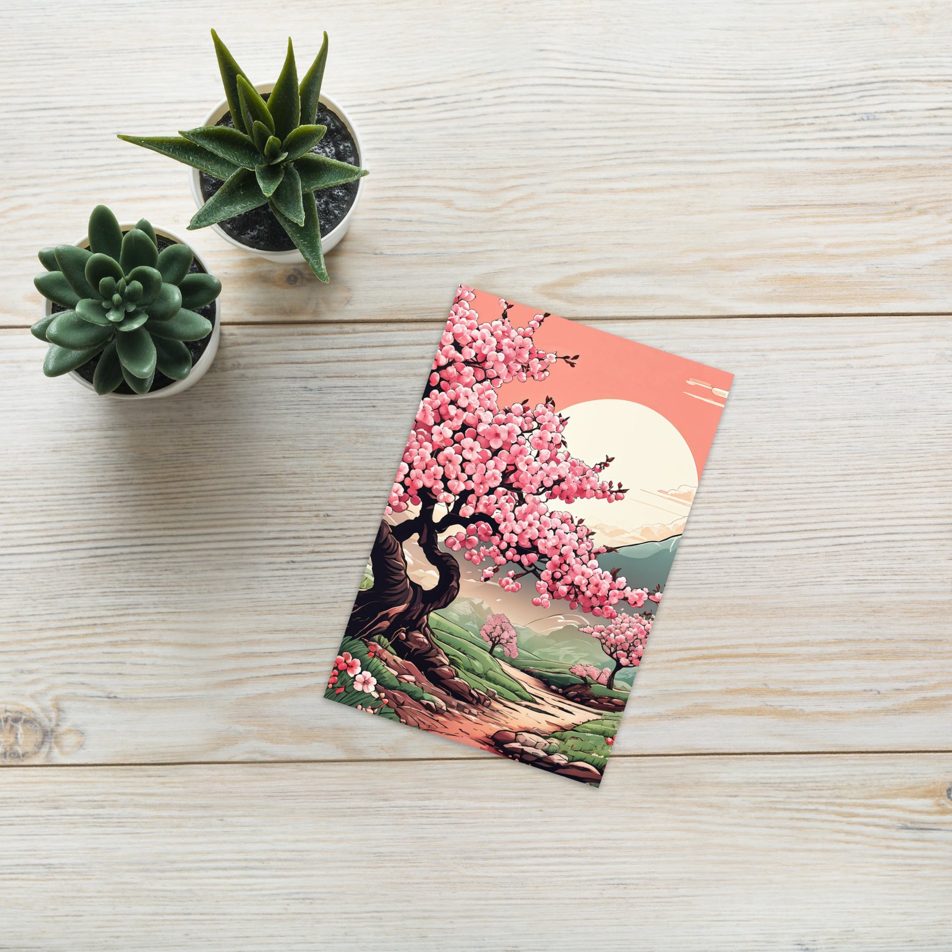 Cherry Blossom Trail Greeting Card - Greeting Card - Discovery Co.