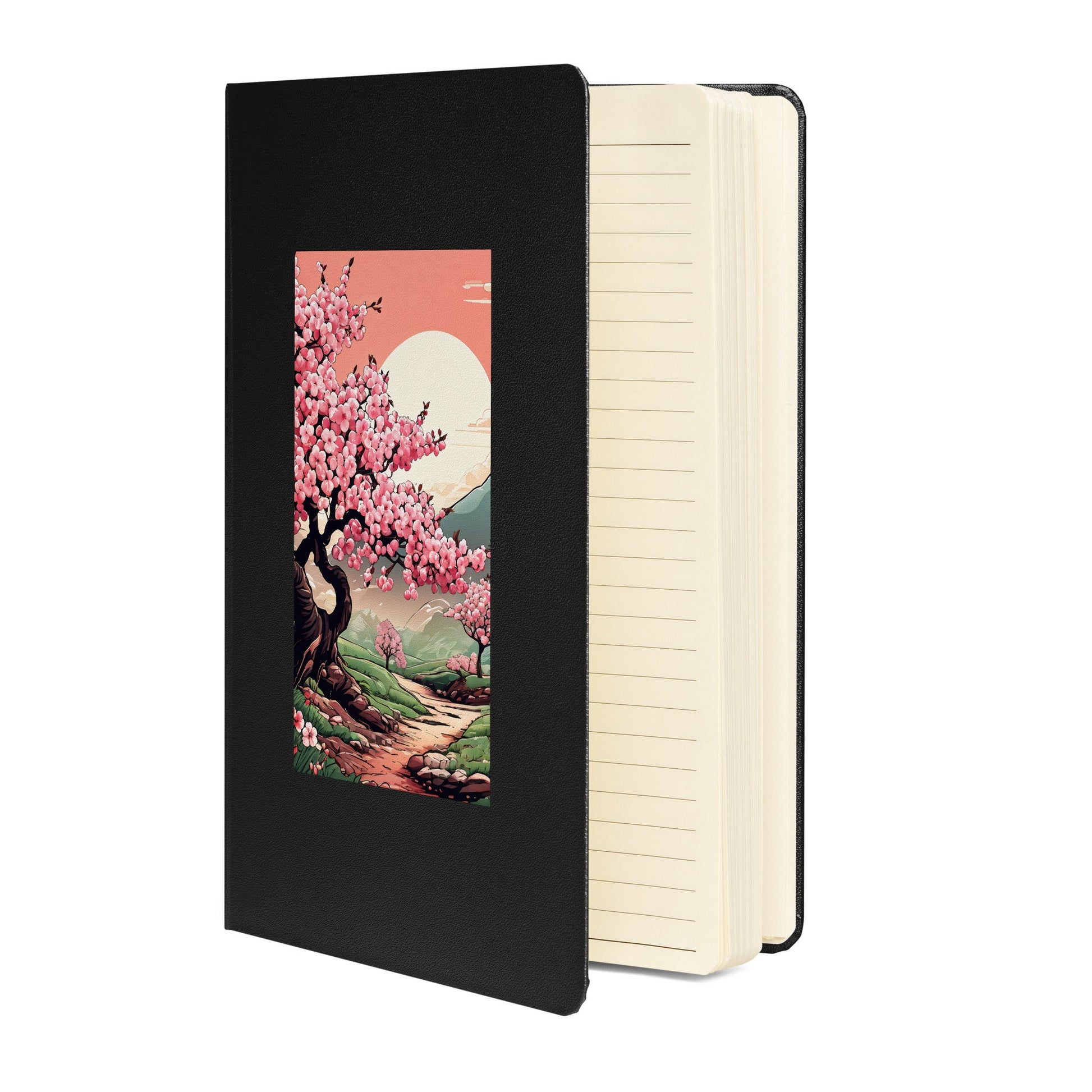 Cherry Blossom Trail Hardcover Bound Notebook - Hardcover Bound Notebooks - Discovery Co.