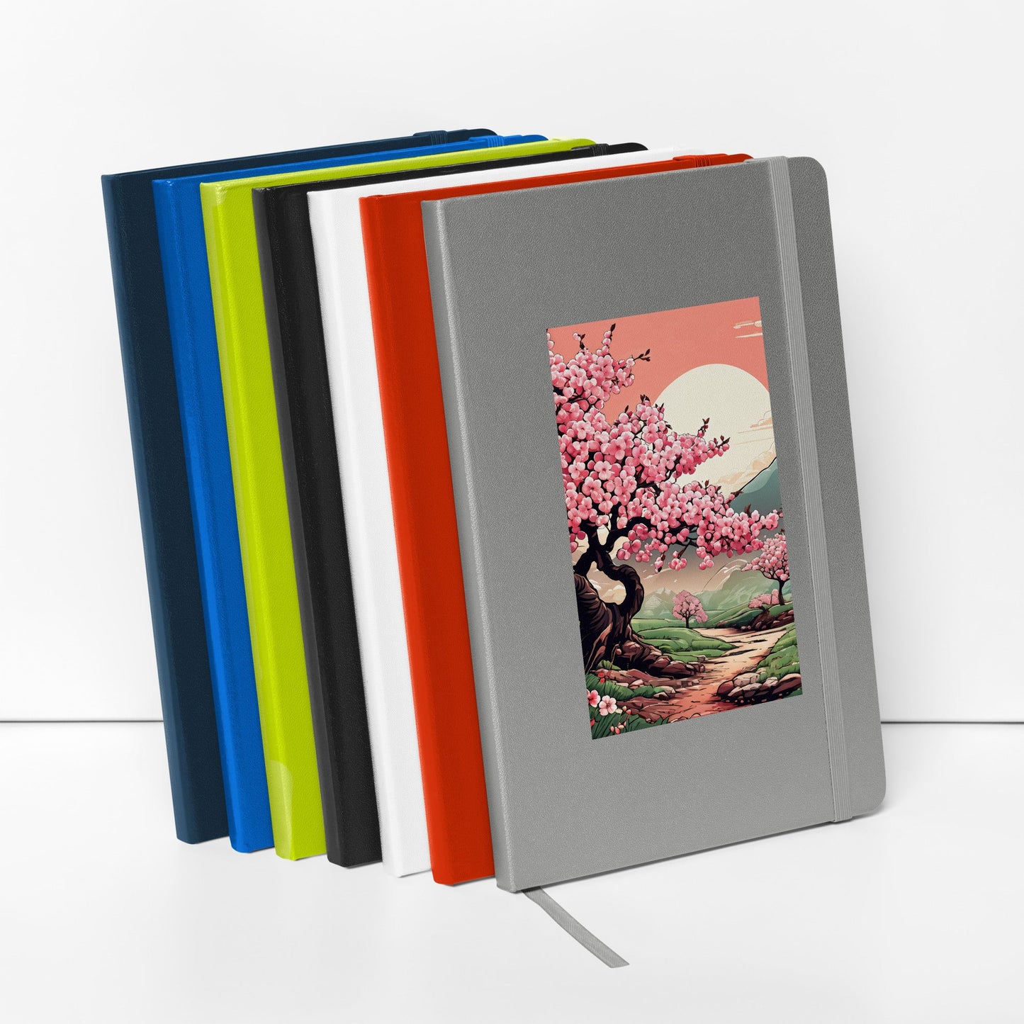 Cherry Blossom Trail Hardcover Bound Notebook - Hardcover Bound Notebooks - Discovery Co.