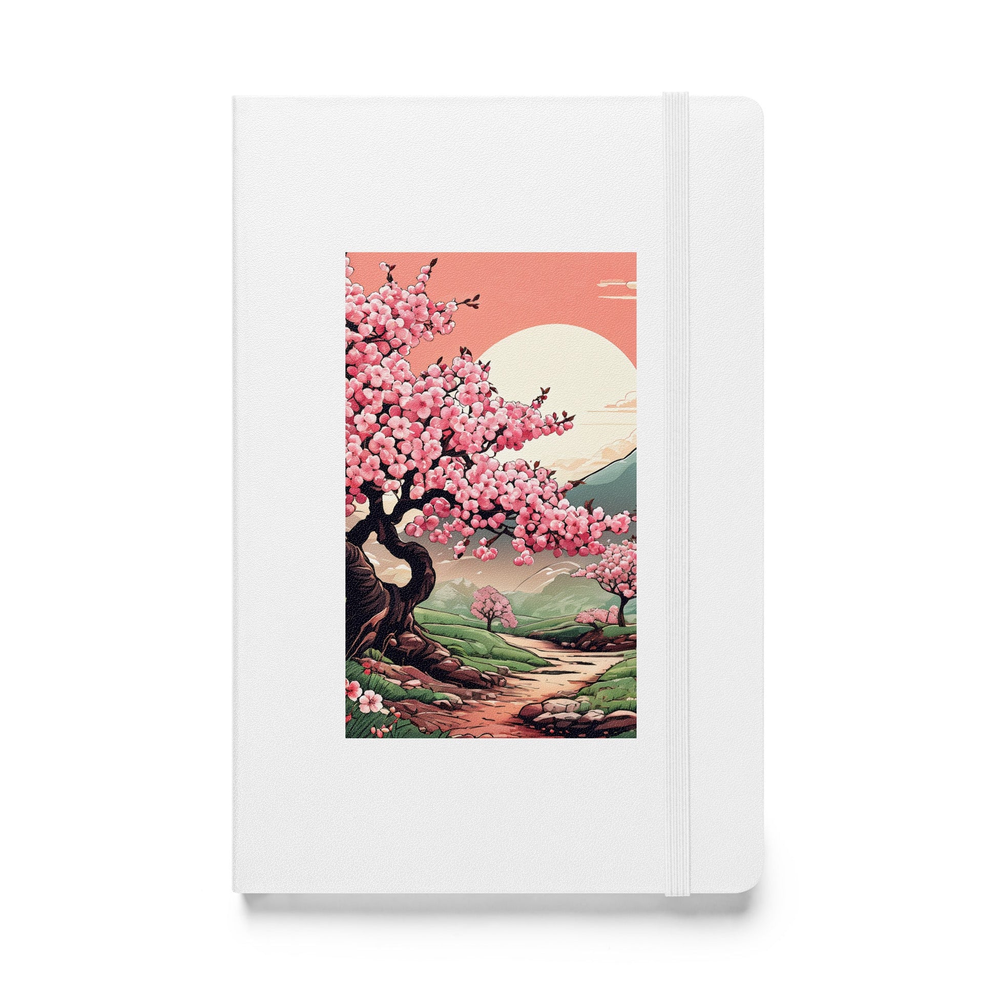 Cherry Blossom Trail Hardcover Bound Notebook - Hardcover Bound Notebooks - Discovery Co.